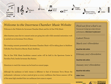 Tablet Screenshot of invernesschambermusic.com